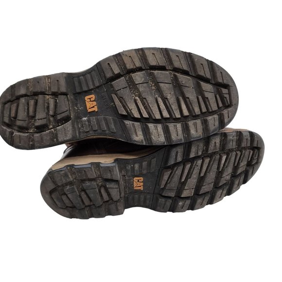 Caterpillar Unisex Pelton Safety Leather Boots Mens 9.5